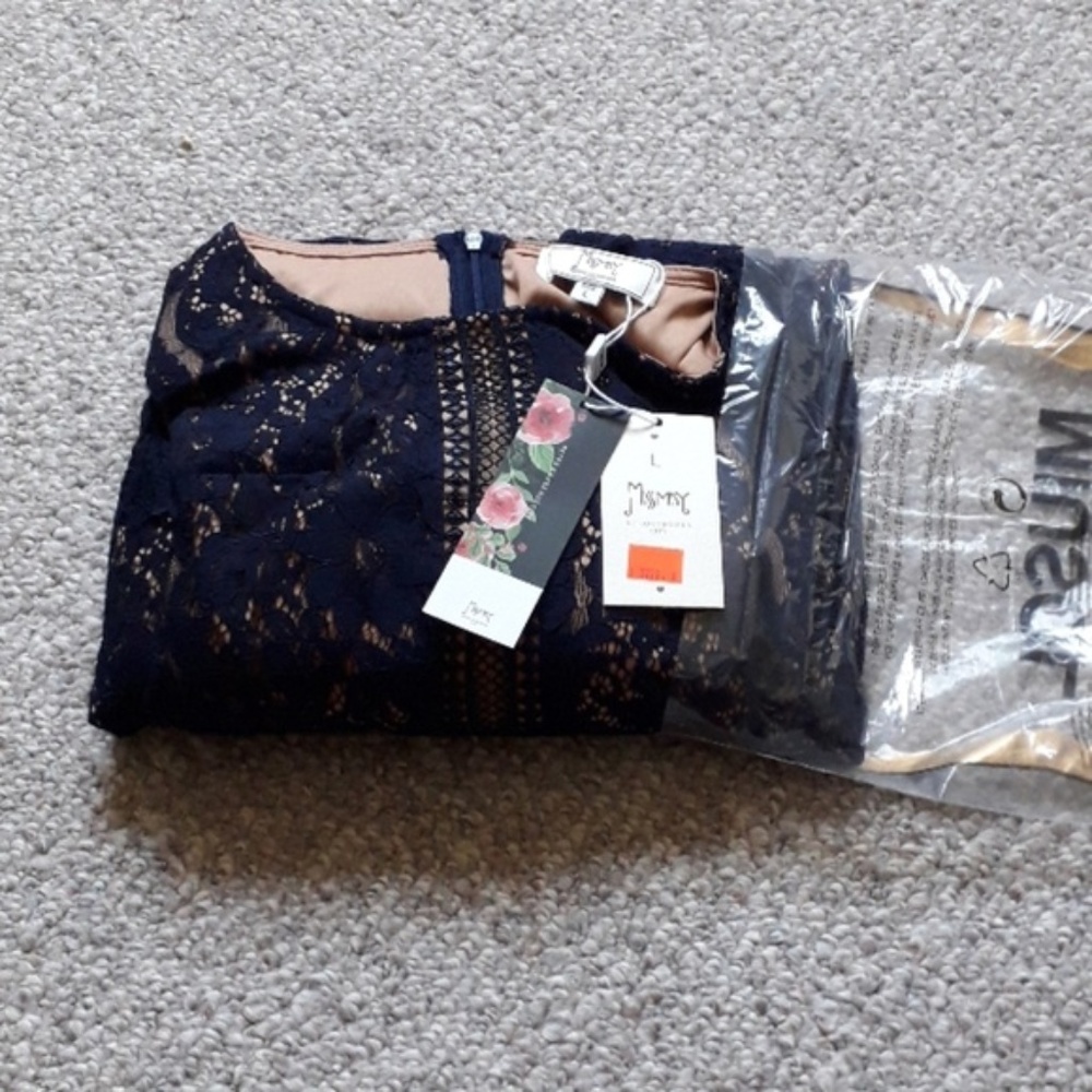 MissMay Floral lace evening cocktail party dress - Picture 6 of 6